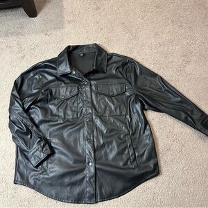 Wild Fable plus size black leather jacket